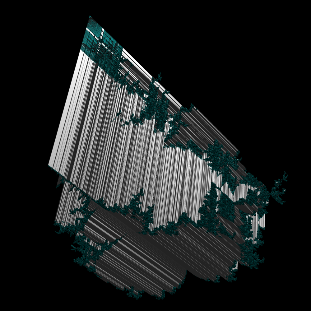 3D slice of a multicomplex fractal
